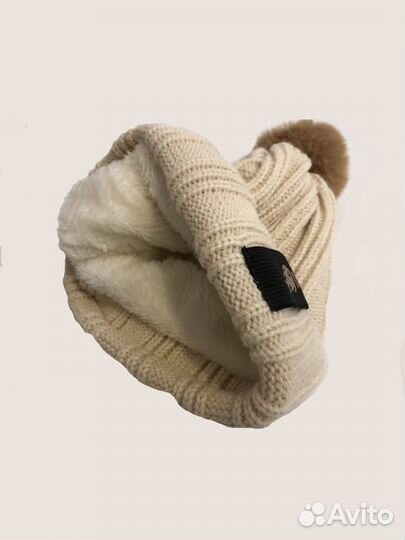 Шапка с шарфом детская