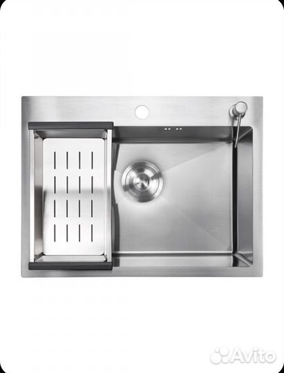 Мойка для кухни из нержавеющей стали с коландером