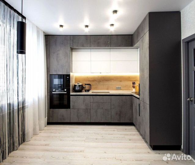 Кухонный гарнитур угловой в потолок на заказ