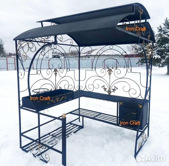Мангал с печью