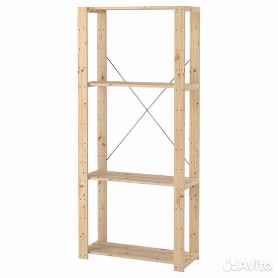 Стеллаж икея деревянный
