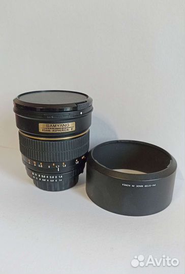 Объектив Samyang Nikon MF AE 85 mm F/1,4 AS IF