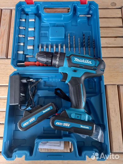 Шуруповерт Makita 26V / Дрель.Новый