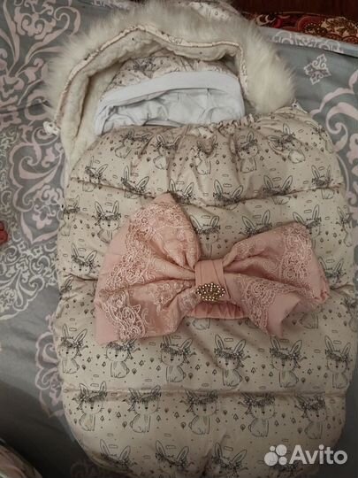 Кокон для новорожденных зимний