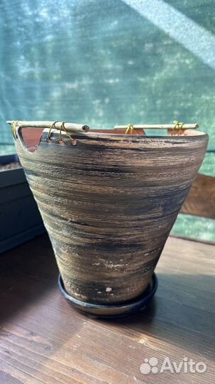 Керамические горшки для цветов бу