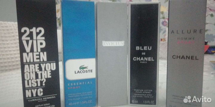 Духи мужские Chanel Lacoste Paco rabanne