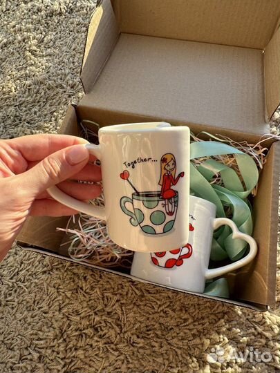 Кружка парная подарочная