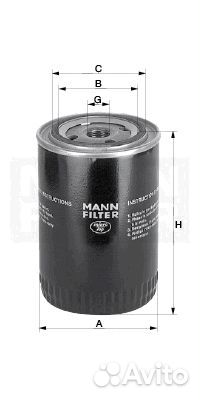 Фильтр масляный mann-filter w 719/27 (w71927)