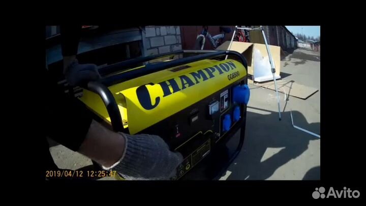 Генератор бензиновый 5 квт champion GG6500