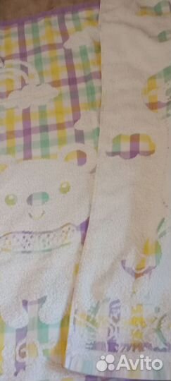 Махровый плед /полотенце 1м*1м Хлопок 100 Детский