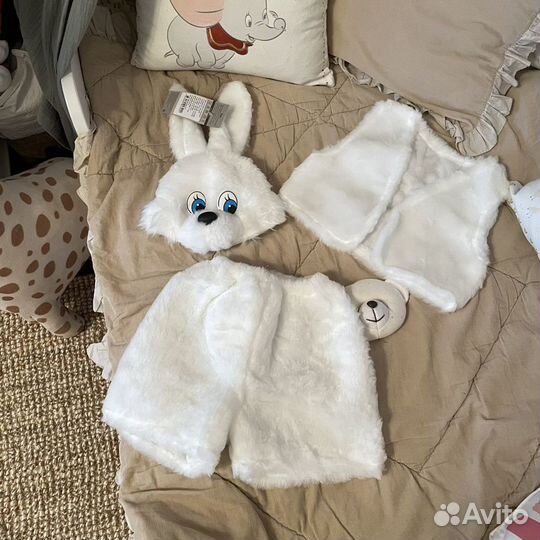Карнавальный костюм зайчик, 4-5 лет, 110