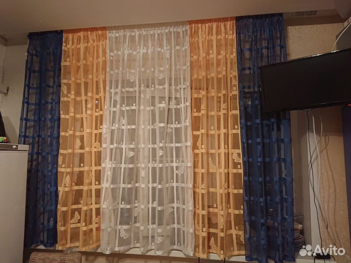 Новые портьеры и тюль разные