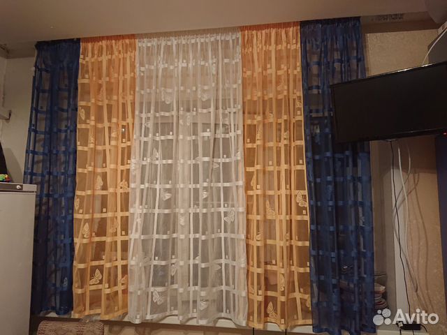 Новые портьеры и тюль разные