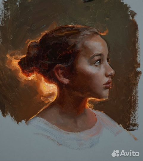 Картина маслом на холсте портрет