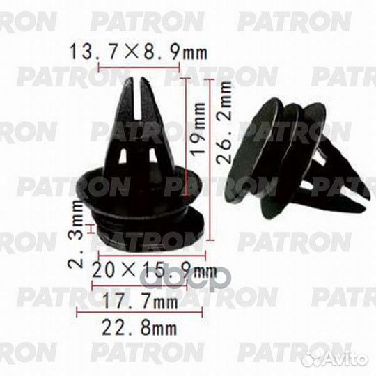 Клипса пластмассовая BMW,MiniCooper применяемос