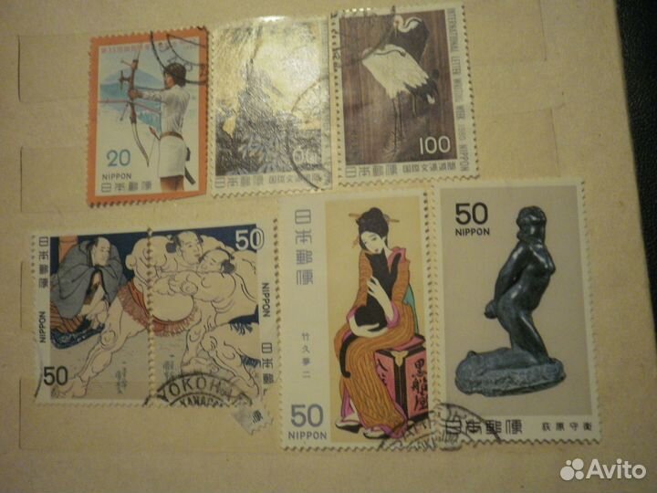 Набор Nippon Япония 25 марок + Malaysia сцепка