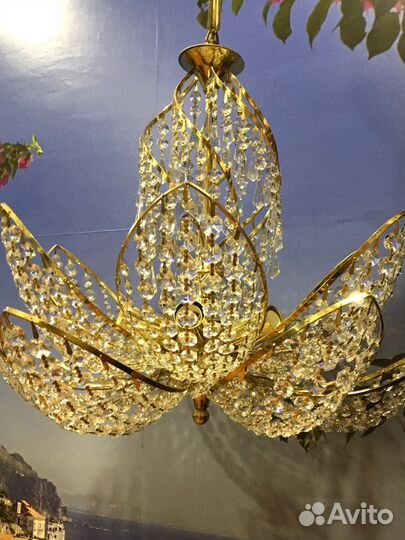 Люстра хрустальная Чехия