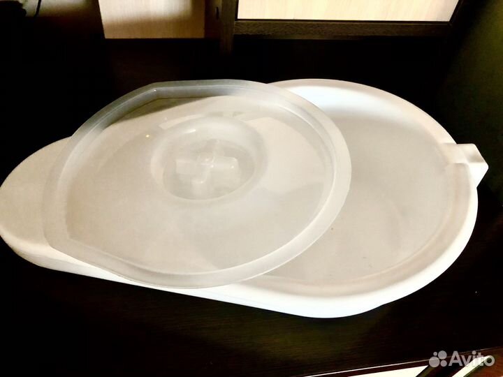 Судно подкладное медицинское полимерное с крышкой