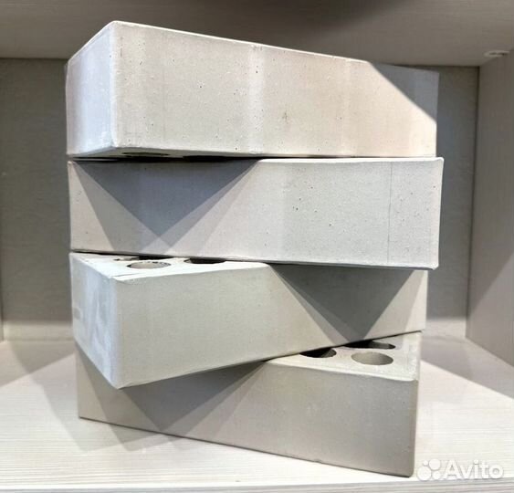 Кирпич гладкий лицевой - Серебро (серого цвета)