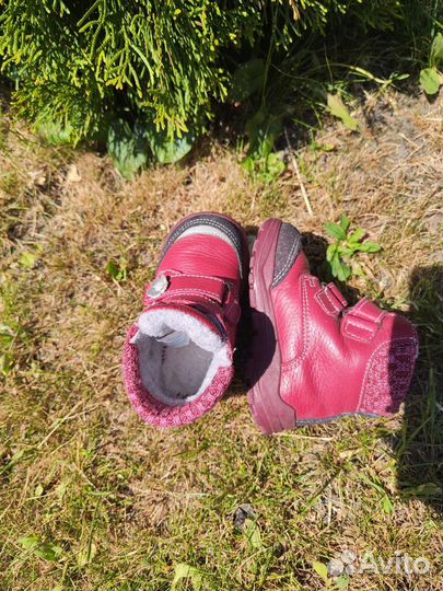 Демисезонные ботинки для девочки, Котофей, 22