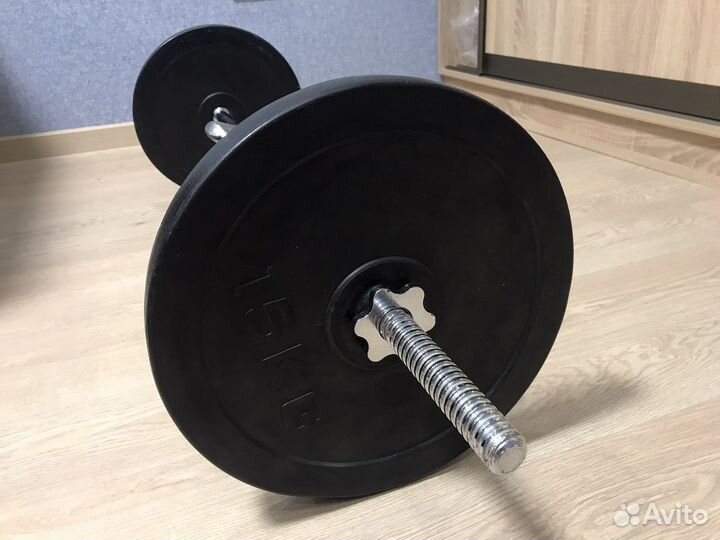 Гриф с блинами