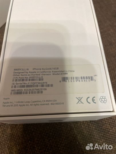 Коробка от iPhone 7,6s,airPods