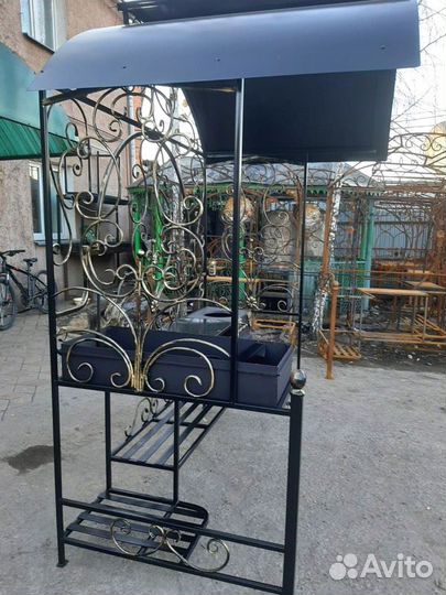 Кованый казан мангал для дачи