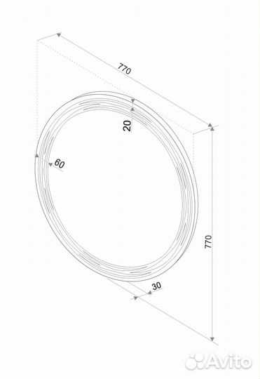 Зеркало в ванную круглое