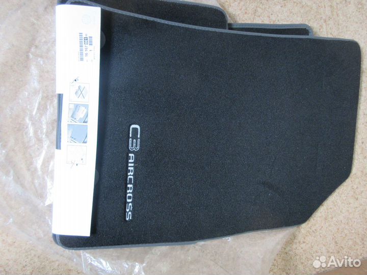 Коврики citroen C3 aircross велюр