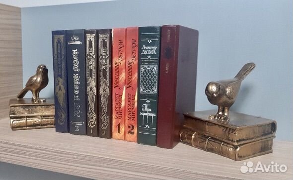 Подставки-держатели для книг фигурки птичек на кни