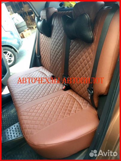 Чехлы Автопилот Hyundai Creta 2 из экокожи Ромб