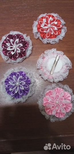 Банты для волос ручной работы