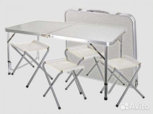 Походный стол складной со стульчиками турист