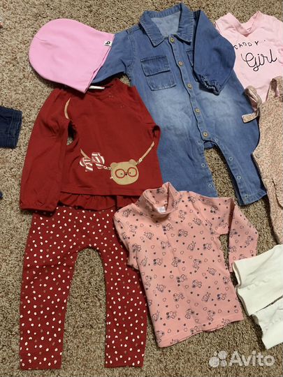 Вещи пакетом на девочку 80 86