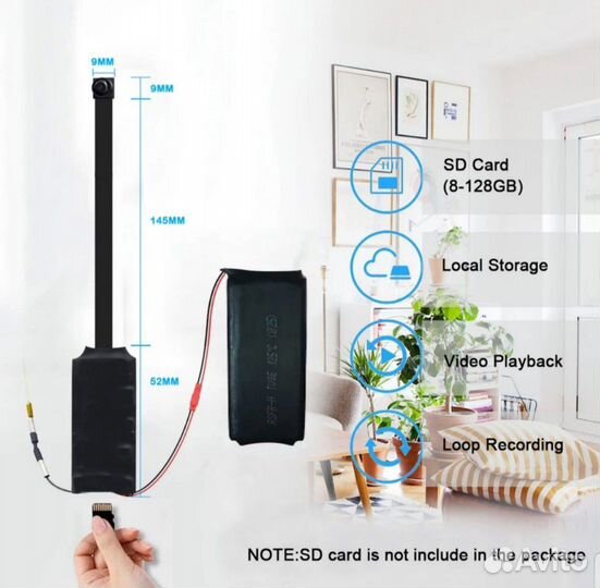 Мини камера wifi с IP-режимом