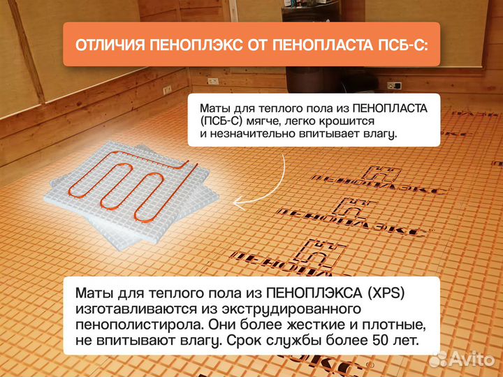 Маты пеноплекс для дома