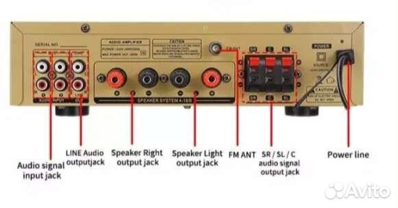 Усилитель звука Promusic, новый, блутуз