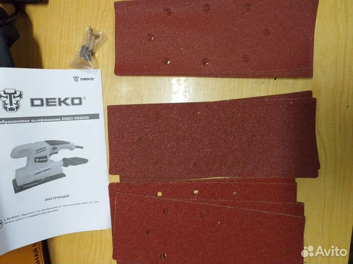 Шлифовальная вибрационная машинка Deko DKS300