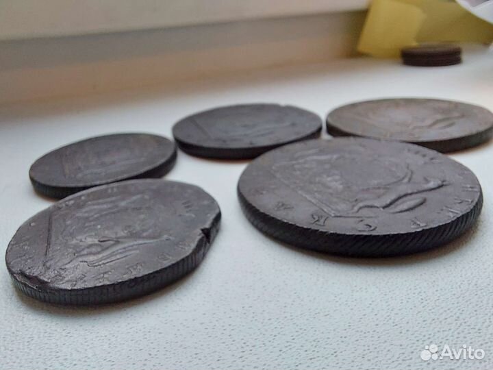 Сибирская 10 копеек 1769 км Сибирь 10 копеек 1774