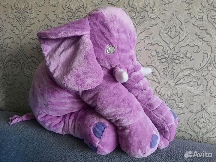 Мягкая игрушка слон с пледом внутри