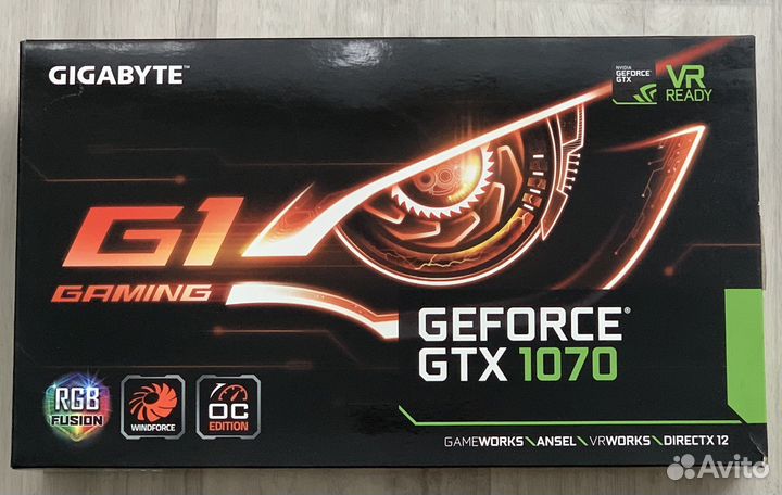 Видеокарта Geforce gtx 1070 8gb