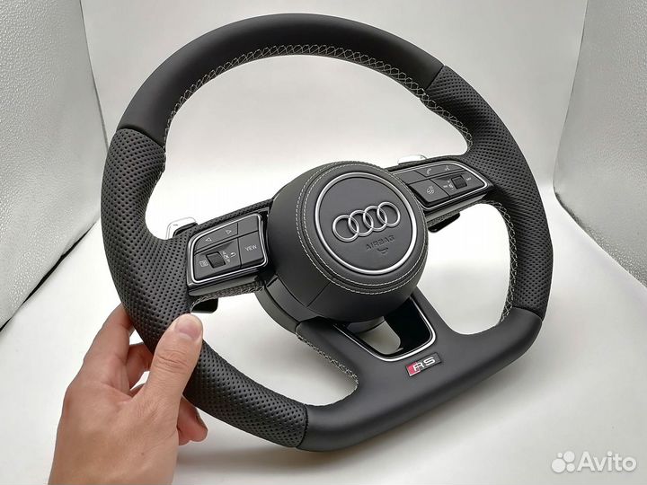 Руль Кожа Nappa Audi A3 A4 A5 A6 A7 + Lin адаптер