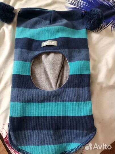 Шапка шлем для мальчика