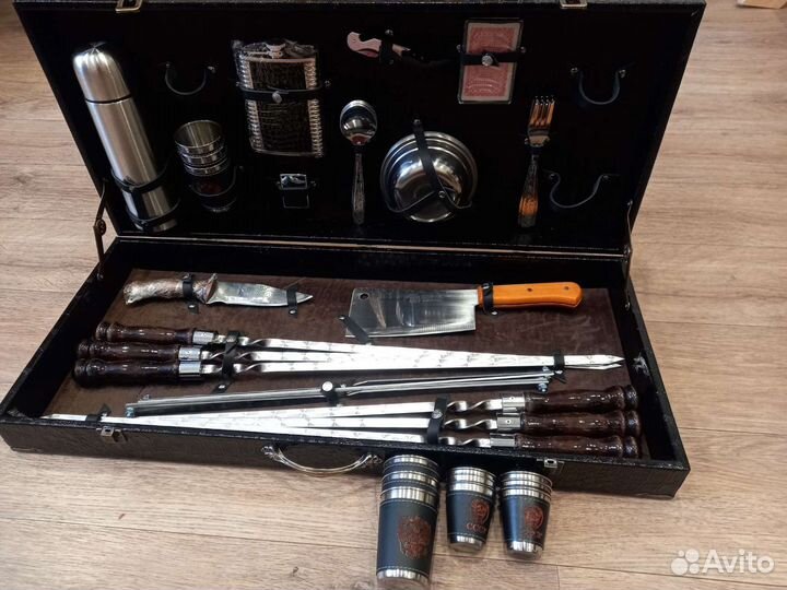 Шампура, Подарочный набор шампуров в кейсе