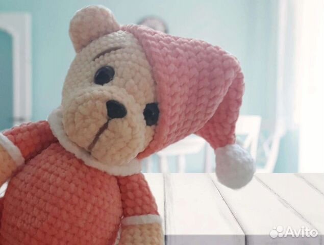 Плюшевый мишка - игрушка мягкая, ручная работа