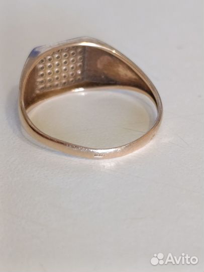Золотое кольцо мужское