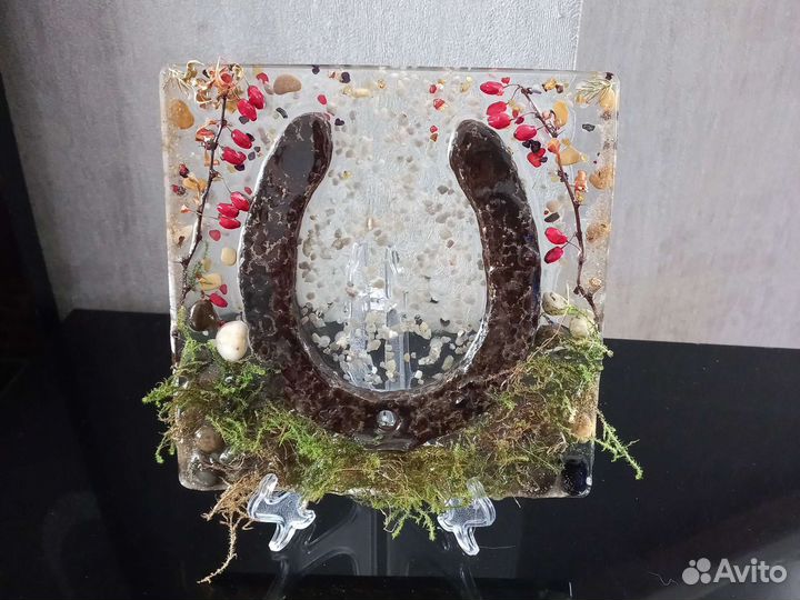 Настоящая старинная подкова на удачу