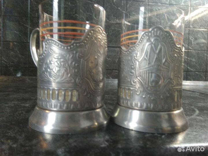 Подстаканники СССР мельхиор