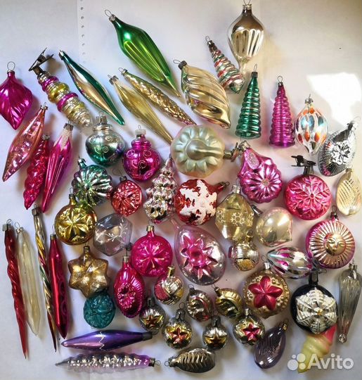 Елочные игрушки стекло