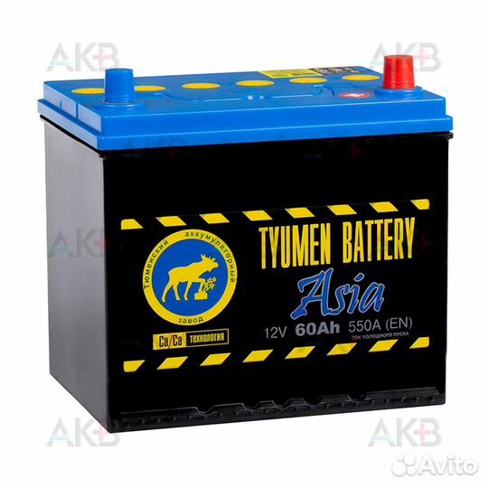 Аккумулятор автомобильный Tyumen Battery Asia 60 А